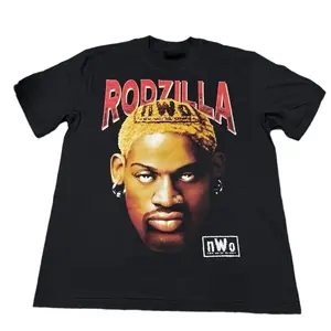 NWT Rodzilla NWO Dennis Rodman Big Face Print Unisex T Shirt Cotton Menswear