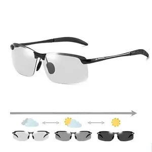HD Polarized Photochromic Sunglasses UV400 Protection, Unisex 2025 Summer Retro Oversized Simple Square Frame Fashion Accessories, Outdoor Sports Driving, Fishing, Golf, Running, Climbing Day Night Safety Glasses vision goggles