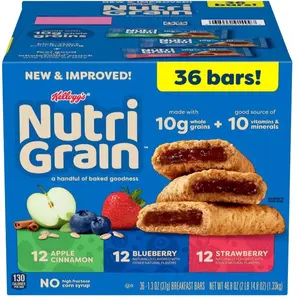 Grain Bars Variety Pack, 1.3 oz., 36 pk.