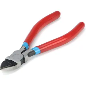 PL2100 Diagonal Flush, Side Cutting Pliers, Electronics Pliers with Pointed Nose for Reeled Terminals, Soft Wires, Electronics, Jewelry, Zip Tes,