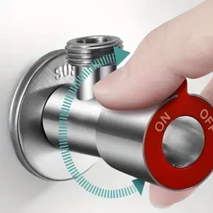 Angle valve, suitable for toilets and faucets, water heater toilet inlet and outlet water-cooled hot triangle valve, bathroom accessories