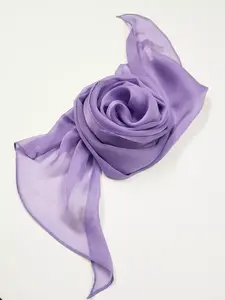 Lavender Chiffon Shawl Wrap Soft Head Scarf Hijab 28"x71"