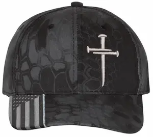 Christian Hats for Men Women Jesus Sacred Nails Cross Hat Premium Adjustable hat with Free 4" Decal Machine Washable Unisex Hat (Copy)