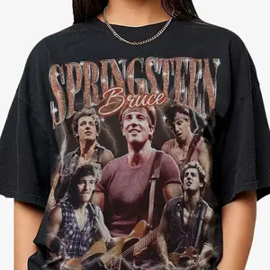 Bruce Springsteen Merch Long Sleeve T-Shirt - Top Selling Music Merchandise and Wallet with The Boss Trending Among Fans