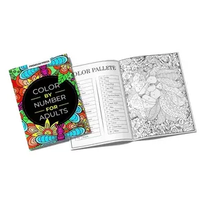 Color by Number Coloring Book for Adults -75 Beautiful lmages Including Flowers,Animals, Mandalas, Nature,Landscapes & More