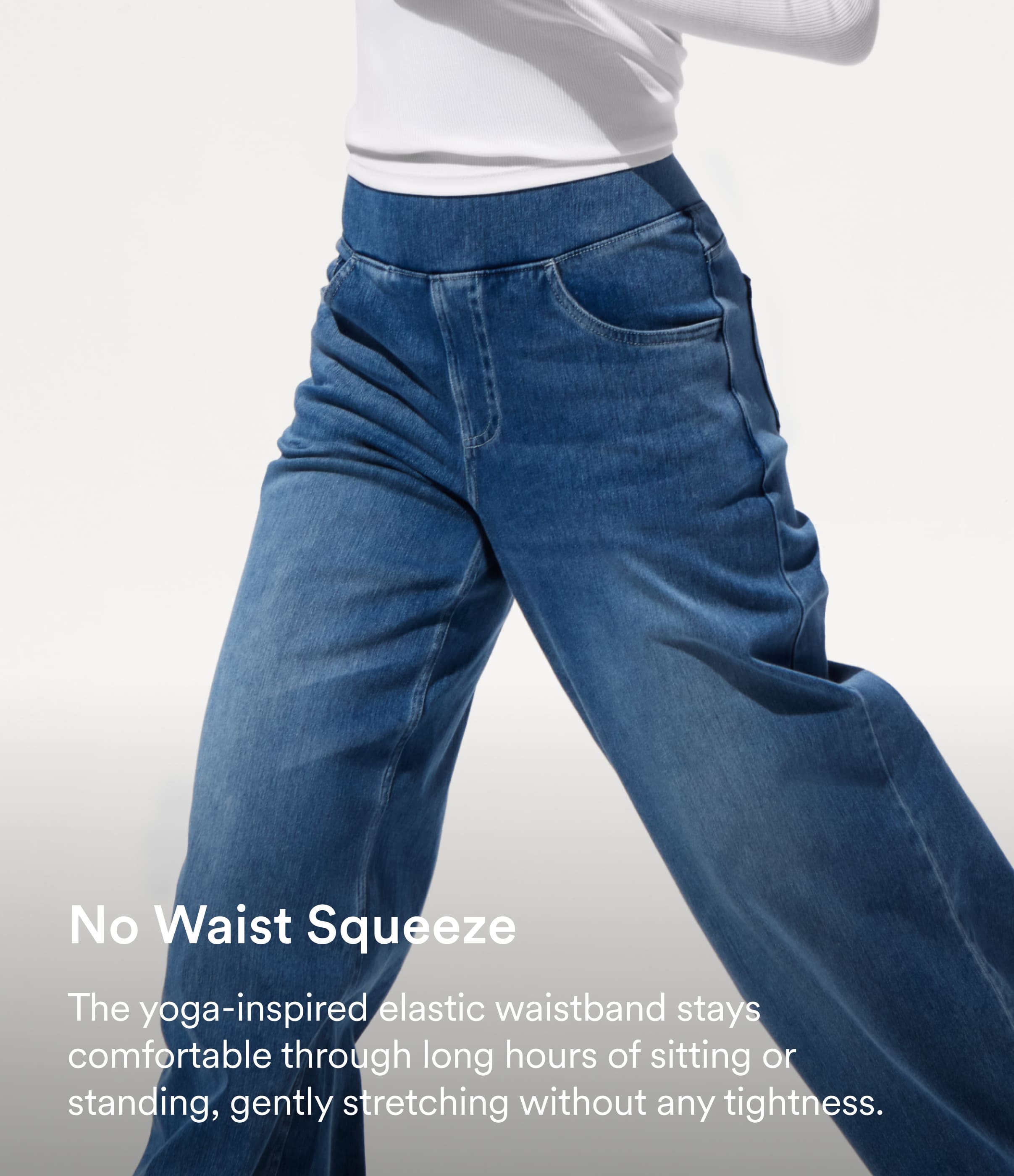 Halara Flex High Waisted Pockets Baggy Wide Leg Washed Casual Jeans Halara Flex High Waisted Pockets Baggy Wide Leg Washed Casual Jeans
