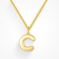 18K Gold Waterproof, Letter C