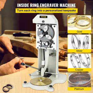 【Summervibes】VEVOR Inside Ring Engraver Double Sided Dial Ring Engraver Stamper 1.5mm-2.0mm Character Letter Block Ring Engraver Machine for Rings Inner Engraving