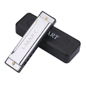 Blues Harmonica, 10 Hole Key of C Diatonic Harmonica, Easy to Play for Beginners, with Case