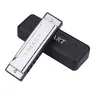 Blues Harmonica, 10 Hole Key of C Diatonic Harmonica, Easy to Play for Beginners, with Case