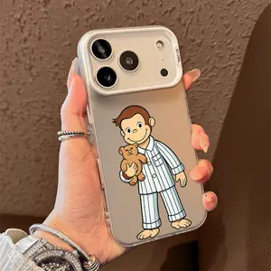 curious george Phone Case for iPhone 17 AIR 17 PRO 16 PRO 15  PRO MAX  14 PLUS 13 PRO 12 11 PRO XS MAX X XR Samsung Galaxy S25 Ultra S24 S23 S22 Plus  series(anti-drop hard shell) shockproof mobilephone protective cover