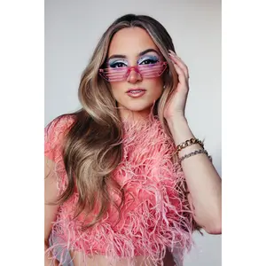 Vanella Shutter Shades 2.0 | Pink Lemonade Lucite Cat-Eye Statement Sunglasses
