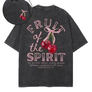 Fruit Of The Spirit Double Sided Unisex Gildan Christian T-shirt, Oversized 5XL Vintage Jesus Shirt, Cotton Menswear Womenswear, Religious Shirt, Bible Verses, Religion T