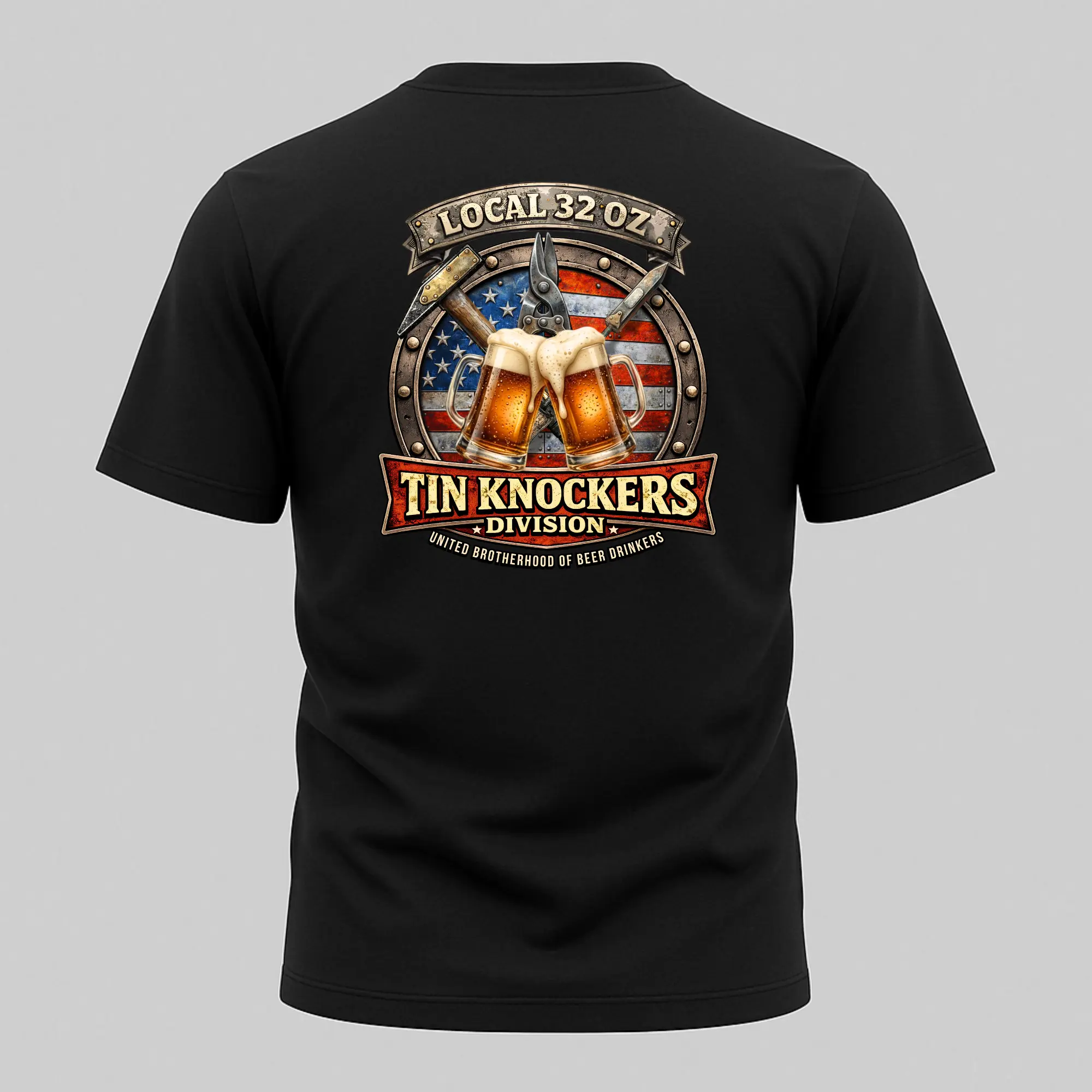 Tin Knockers Division T-Shirt — Local 32 oz.