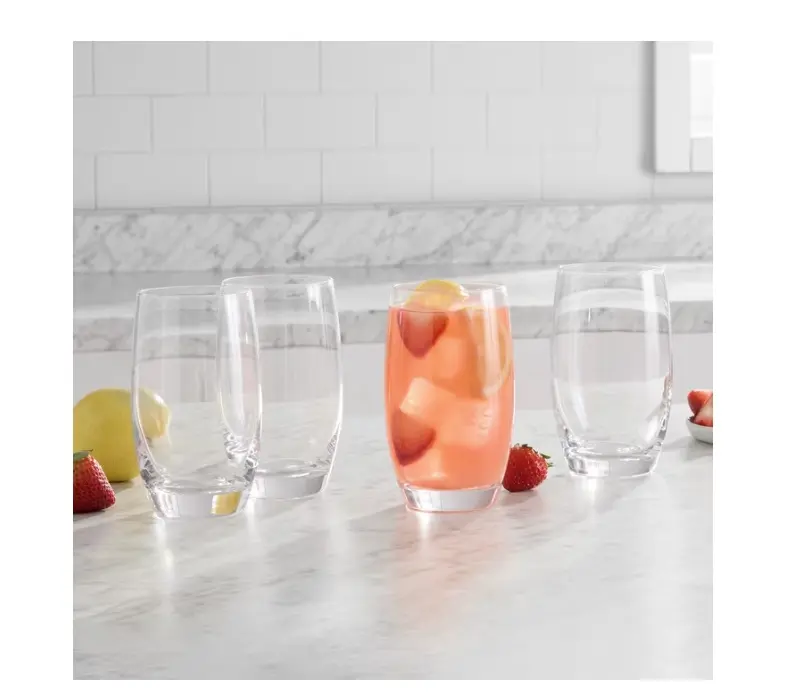 Louisa 18 Ounce Glass Drinkware Set of 8