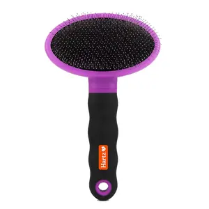 Hartz Groomer'S Best Deshedding Slicker Dog Brush, Black/Violet, Dogs Hartz
