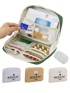 Colorful Medicine Storage Bag, Travel Portable First Aid Kit, Convenient Drug Organizer, Suitable for Daily Use, Outdoor, Emergency