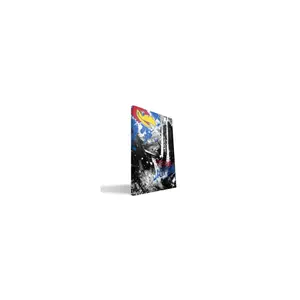 212 MAIN Artistic Rock Wall Abstract Collage Print - Paulson Designs Kansas Spirit, 24x36 in Ready-to-Hang Decoration for Jayhawks Fans' Home Wall Decor