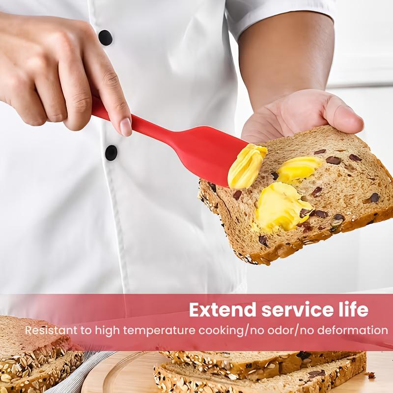 6pcs FOOD-GRADE SILICONE Baking and Cooking Tool Set - High-Temperature Resistant Spatula and Brush Combo, Easy-to-Clean Multifunctional Kitchen Utensils,