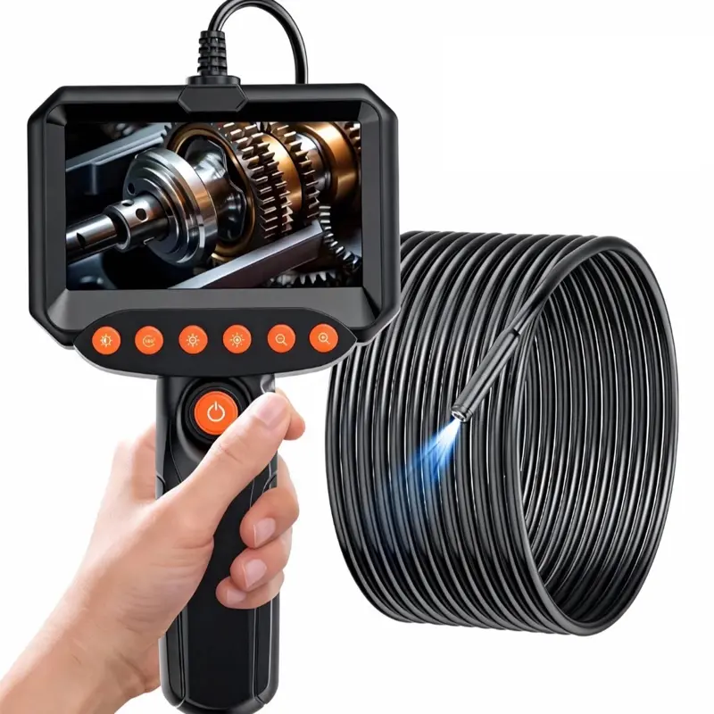 1920p IP67 Waterproof Car Scanner with 2m (6.56ft) Lens, Fixed HD Endoscope Camera Inspection Tool, Ad43-1 OBD2-OBD-II Engine Diagnostic Tool for DIY Enthusiasts’ Car Repair & Pipe Detection, Cars