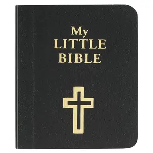 My Little Bible 2” Standard Edition - Selections of Key Verses From Every Book, Tiny Palm-size OT NT Scripture for Ministry Outreach, Classic 1769 KJV Text, 2" x 2.5”, Black   Paperback – Print, June 1, 2004