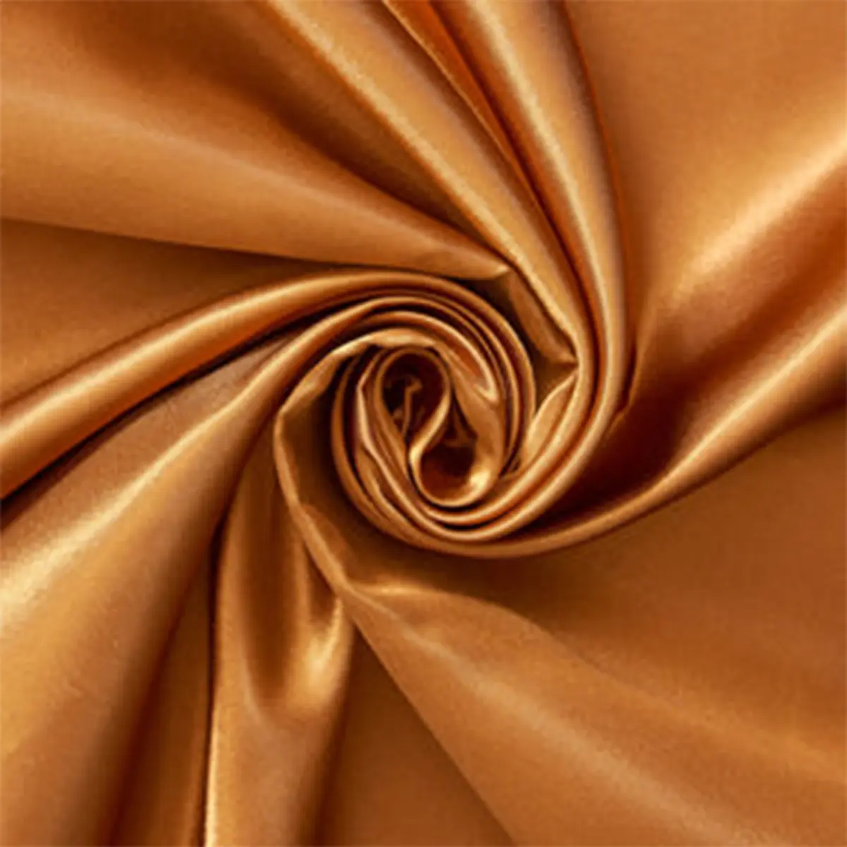 Luster Copper—Charmeuse Satin—100% Polyester—Sold by the Yard