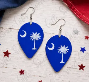 SC Flag Earrings