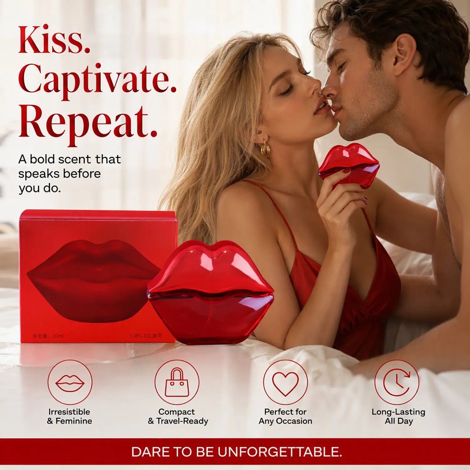 Women's Pheromone Perfume, with pheromone blend, long-lasting floral fruity notes, crafted for her to make him obsessed with you and enjoy an intense romantic evening. Perfect for Birthday, Christmas & Anniversary 30ML/1.0FL.OZ Women's Pheromone Fragrance