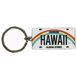Hawaii License Plate Keychain