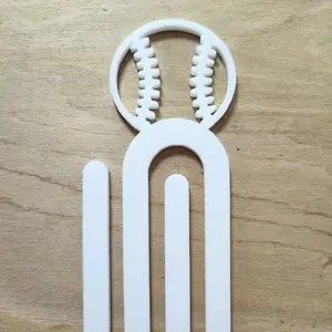 Sublimation Jumbo Baseball Paperclip perfect for team gifts, planner accessory or bookmark
