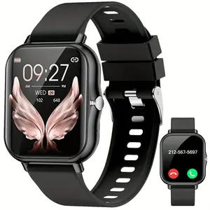 Unisex smartwatch, support wireless call/receive function, with a variety of sports modes, camera control, message notification function, compatible with iPhone and Android systems, the best gift choice