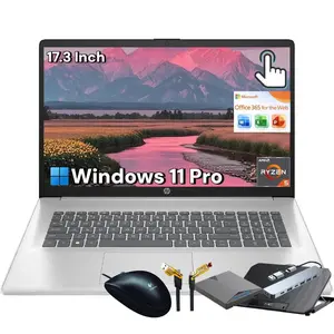 HP Flagship 17 Touchscreen Laptop 173 Anti glare HD+ Business Laptop Windows 11 Pro with Copilot AI 32GB RAM 2TB SSD AMD Ryzen 5 7430U Up To 43GHz Wi Fi 6 Fast Charge Numeric Keypad Office 365 Web Version