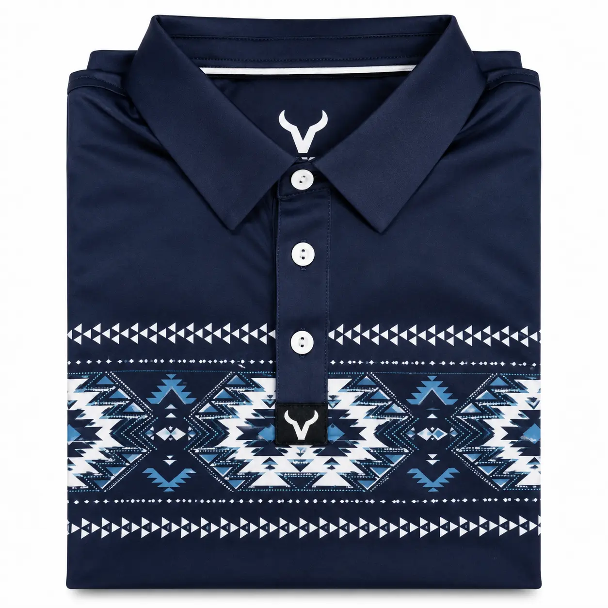 Vexil Brand - Polo - Aztec Ocean - Navy