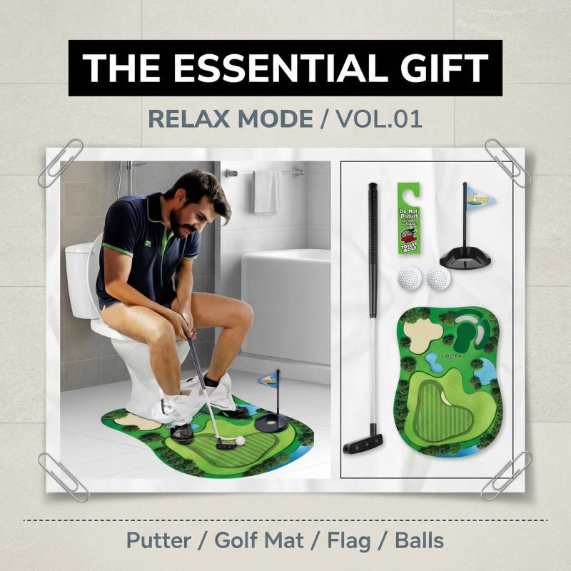 Mini Toilet Golf Set 6-Piece Desk Putting Game for Adults Kids Funny Office Toy Gift Family Fun Trending Gadget Mini Toilet Golf Set 6-Piece Desk Putting Game for Adults Kids Funny Office Toy Gift Family Fun Trending Gadget