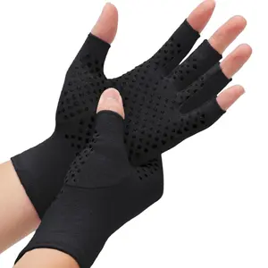 Arthritis Compression Gloves- for Hand Arthritis, Carpal Tunnel Pain, Rheumatoid Arthritis, RSI, Fingerless, Anti-Slip, Breathable, Relief Support Gloves for Men & Women, Typing, Daily Use