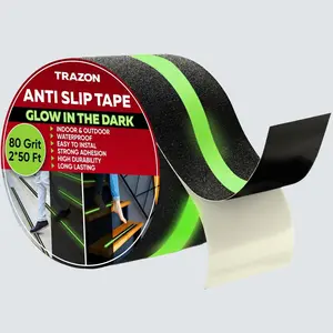 Grip Tape Heavy Duty anti Slip Tape for Stairs 2 Inch X 50 Feet Black with Glow Does not apply