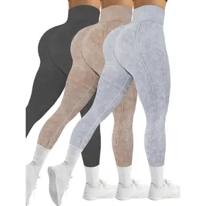 Women's High Waist Sports Tummy Control Leggings, Casual Comfy Breathable Seamless Top-stitching Skinny Pants for Yoga Gym Workout Running, Ladies Sportswear for All Seasons, Activewear, Tight Legging Fitness