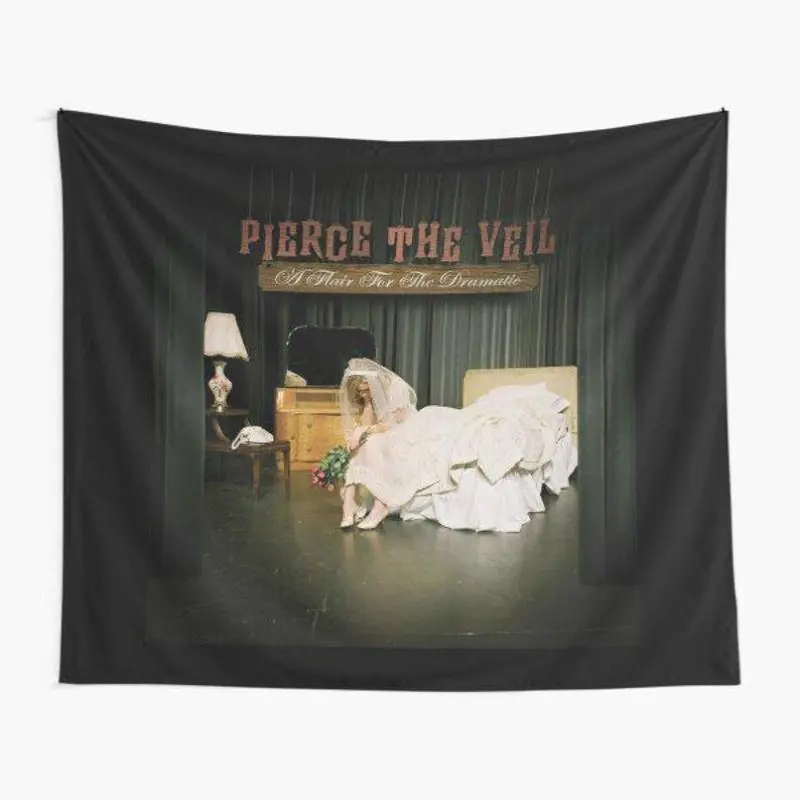 Pierce the Veil "This Is for Dramatically Styled" Wall Tapestry - Soft Velvet Polyester Fabric, Easy to Hang, Size-Options Versatile Room Decor for Bedroom
