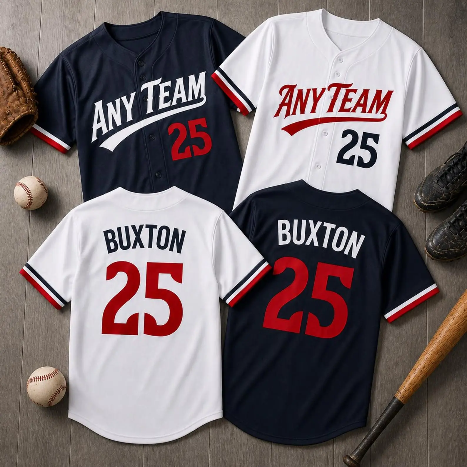 Minnesota Inspired Baseball Jersey, Custom Baseball Shirt, Personalized Fan Jersey Gift for Baseball Lovers & Retro Game Day Outfit All Over Print Style Baseball Jersey 3D PRINT Unisex Casual Size S-5XL