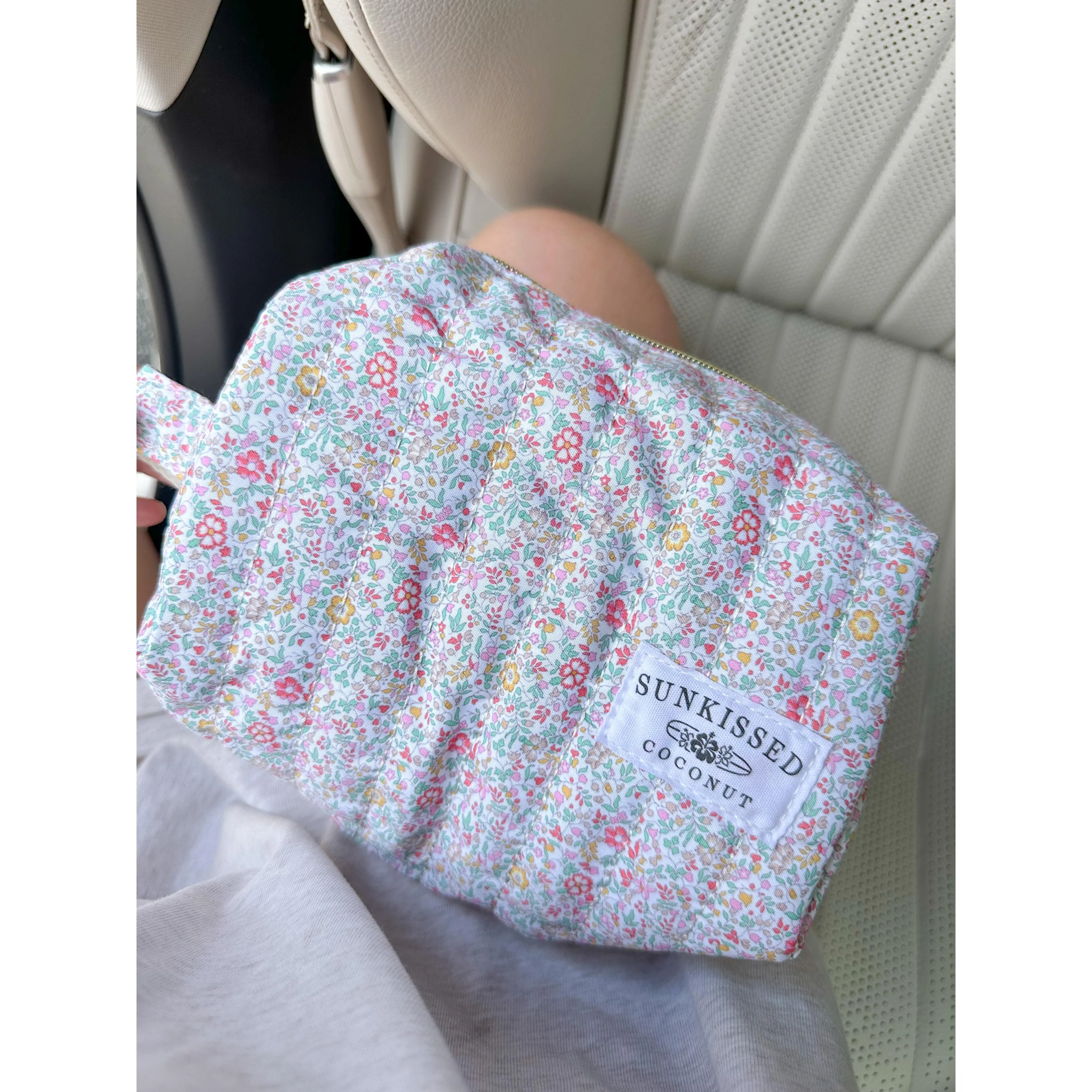 Medium Floral Day In The Park Handmade Handle Bag