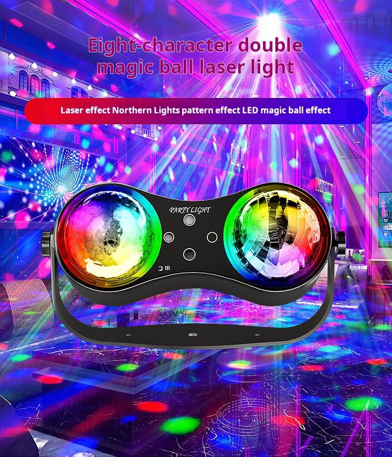 Northern Lights Projection Lights Magic Ball Design Colorful Rotating Stage DJ Disco KTV Home  Bedroom Atmosphere Creation LED 12W Remote Control decor gift water ripple  birthday game party aurora lamp starry projector