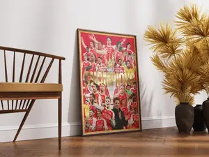 Arsenal Champions Premier League 2025-26 Home Decor Poster ( Unframed - Print Only )