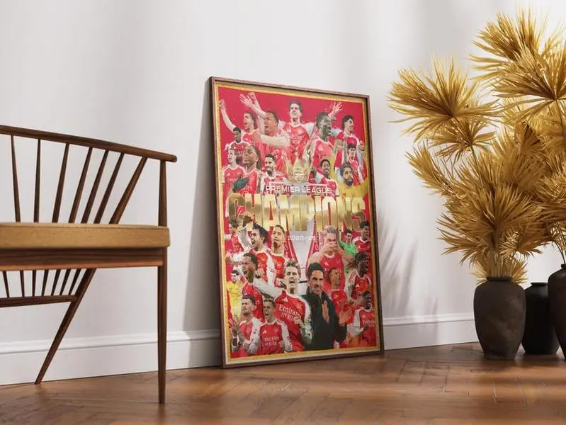 Arsenal Champions Premier League 2025-26 Home Decor Poster ( Unframed - Print Only )