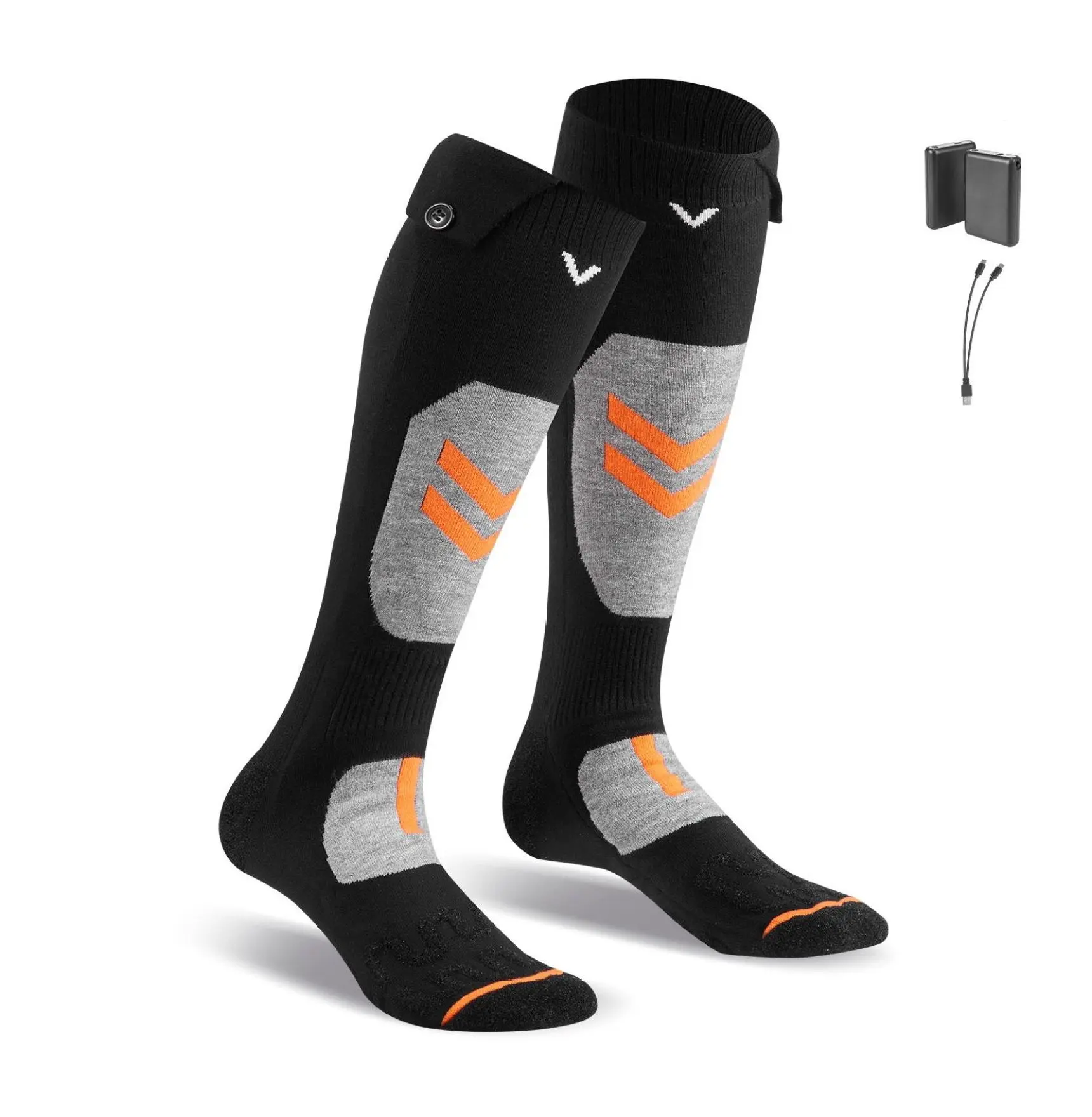 Heated Socks X-Large, 10000mAh Rechargeable Electric Socks with APP Control Default