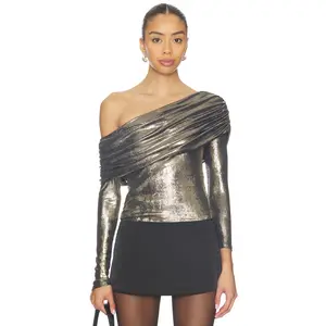 Lovers and Friends Jazz Top in Black & Gold