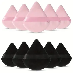 Triangle Shaped Powder Puff, 10pcs Reusable Soft Makeup Sponge, Makeup Puffs, Makeup Tools for Liquid Foundation, Face & Body Powder, Concealer, Cream, Gift
