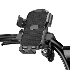 Shockproof Bicycle Phone Holder, Cell Phone Holder, GPS Navigation Device, Suitable for Motorcycle Style Electric Bikes & Motorcycles, Hands-Free Riding Accessory
