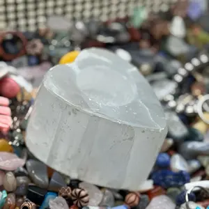 Selenite Candle Holder
