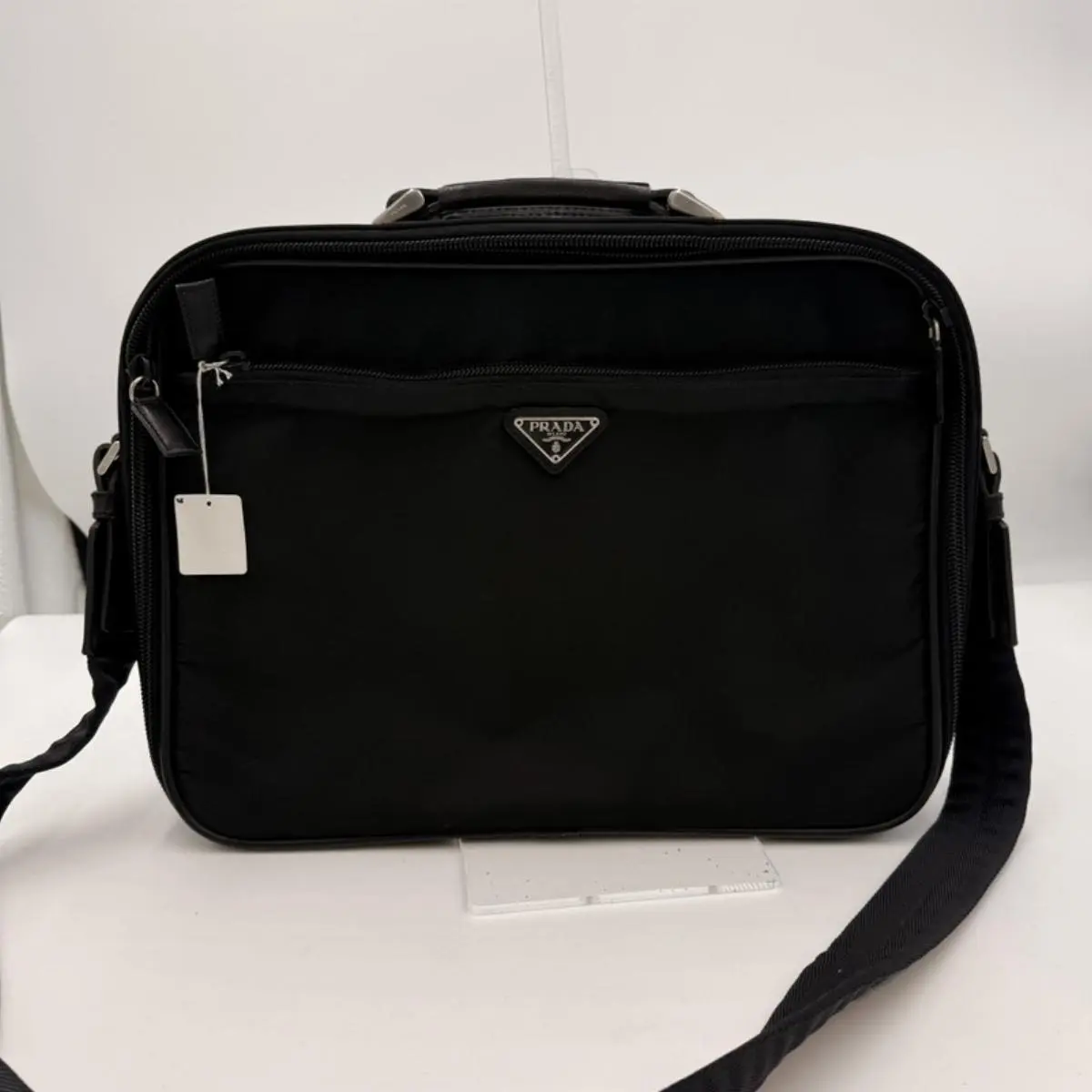 Pre-owned PRADA As Shown Shoulder Bags Tessuto Nylon Briefcase AJ366
