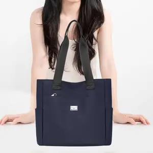 Unisex Travel Shoulder Bag Double Handle Fashion Tote for Women Men Durable Material Ample Capacity Versatile Use Ideal for Travel Shopping